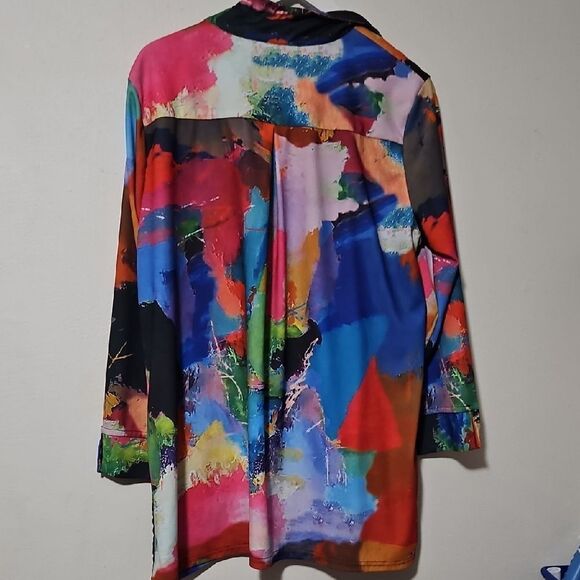 Serengeti Multicolor Abstract Tunic - Picture 6 of 7